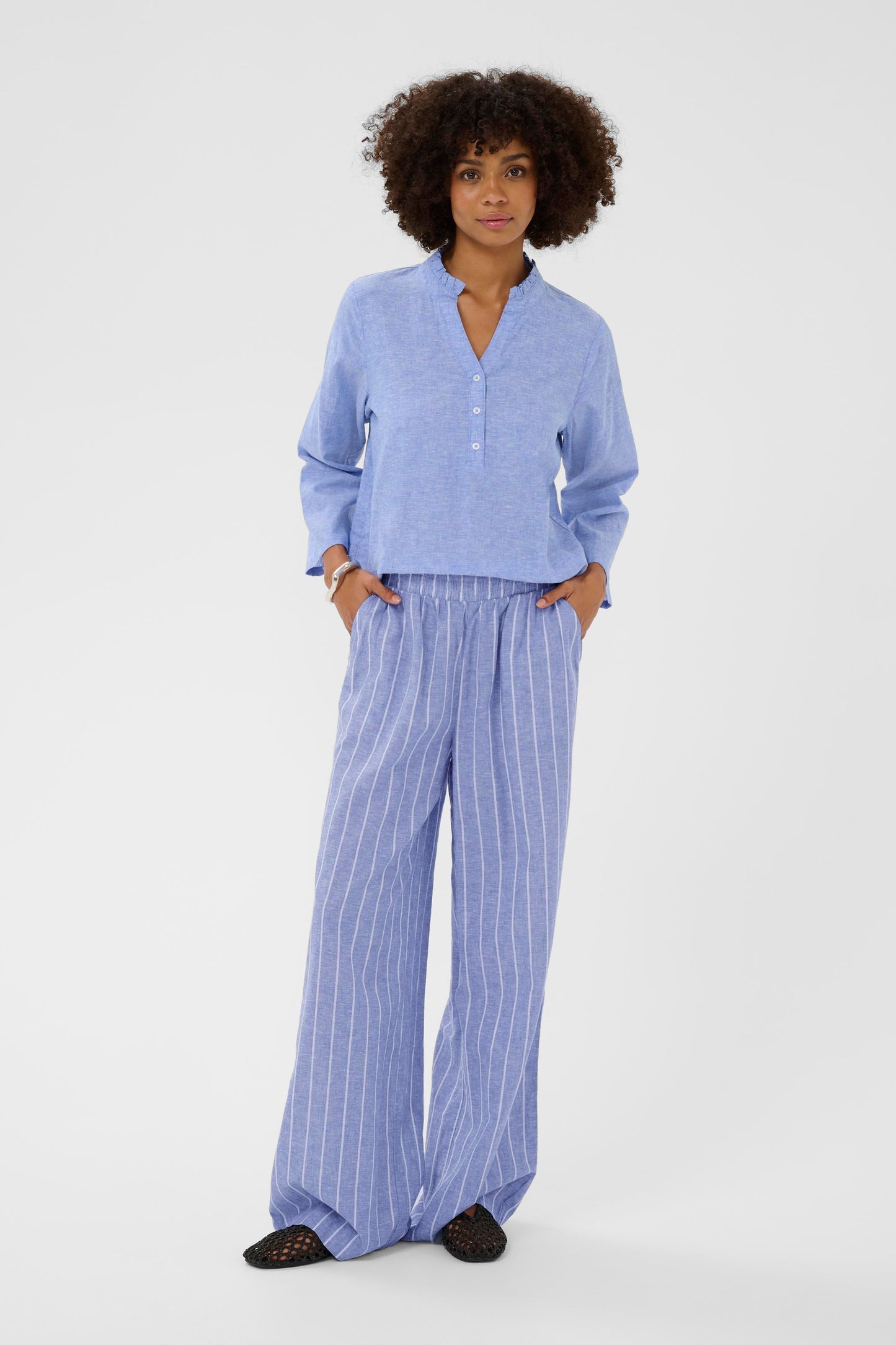 CUarietty Pants By Culture Trousers & Pants Culture Azure Blue