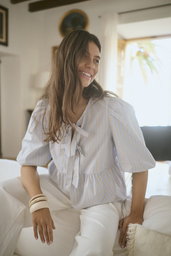 Elia Tie Blouse by Culture Blouse Culture