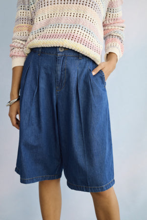 CUlava Arpa City Jean Shorts by Culture Denims Culture Denim Blue