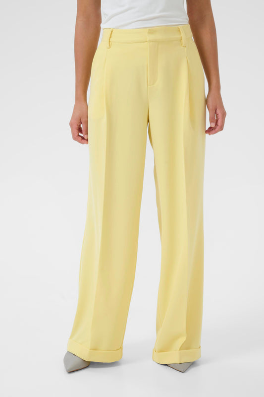 Nalina Clara Pant by Culture Trouser Culture Lemon Yellow