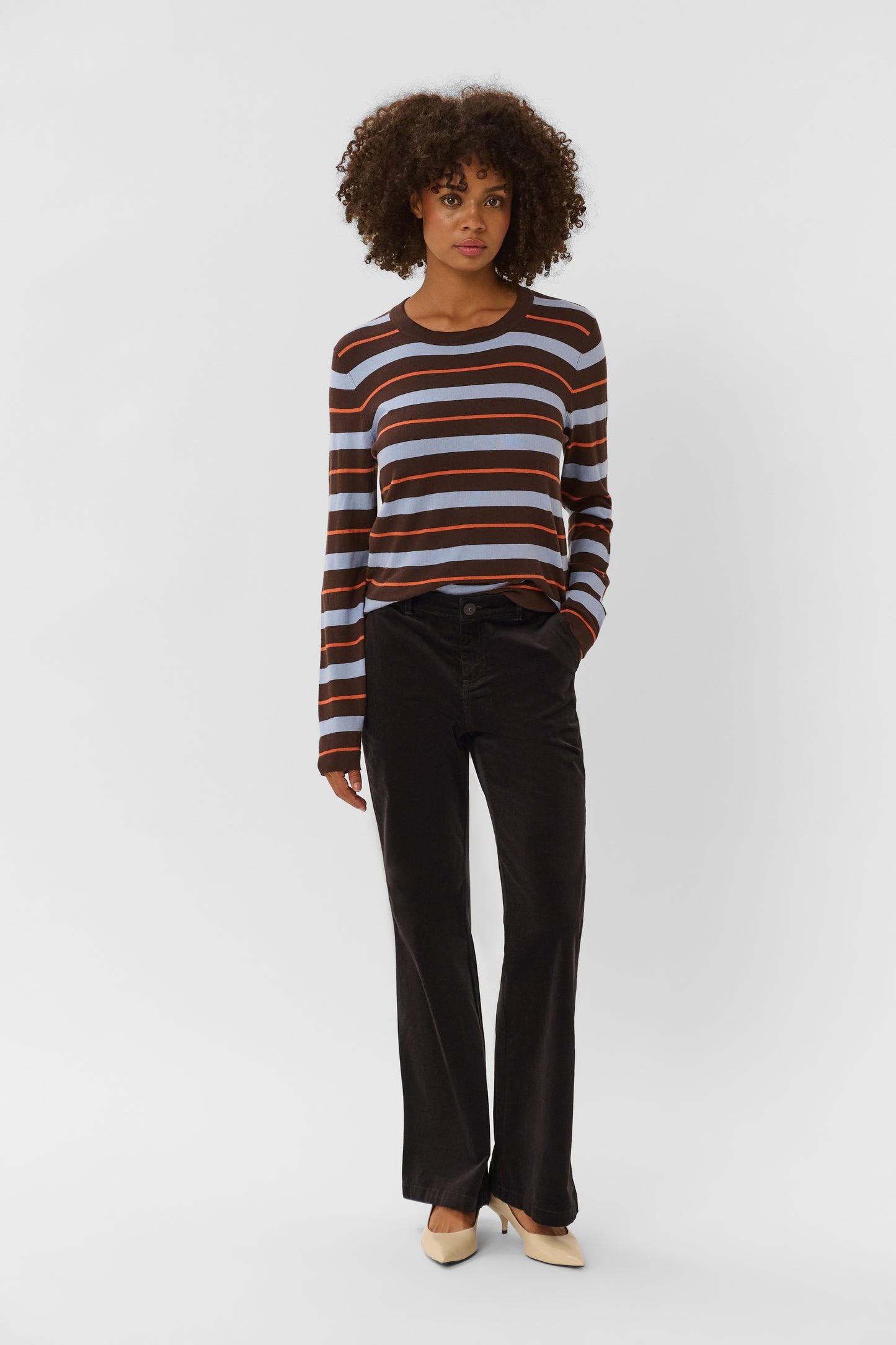 Tulum Flare Pants in Coffee Bean by Culture Pants & Bottoms CULTURE Coffee Bean