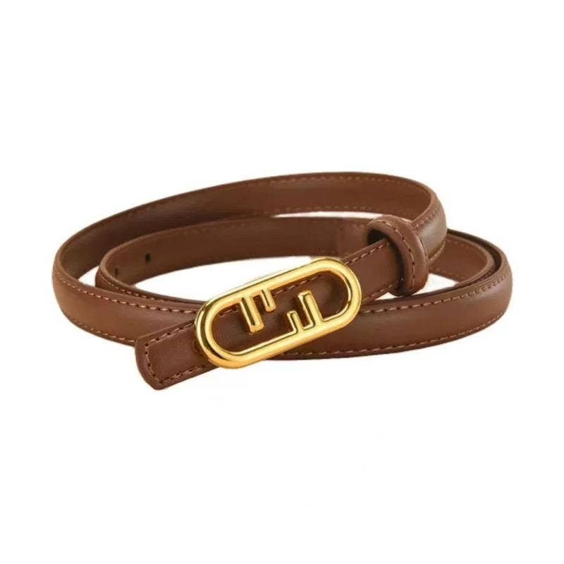 Women Leather Belt Double F Accessories Q&C Distribution