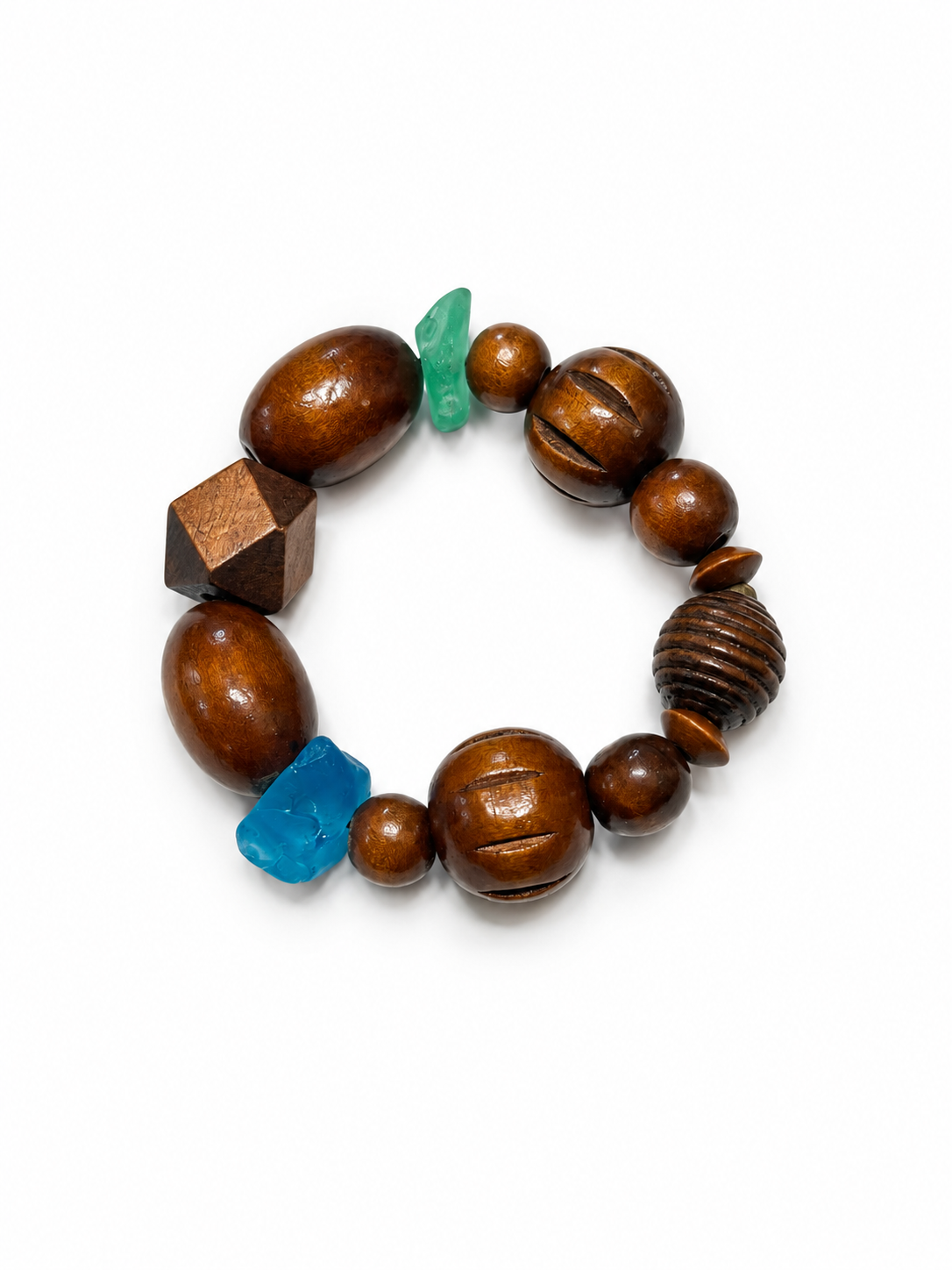 Wood and Sea GlassBracelets by Rhondi Rocks Jewelry Rhondi Rocks 2 Seaglass