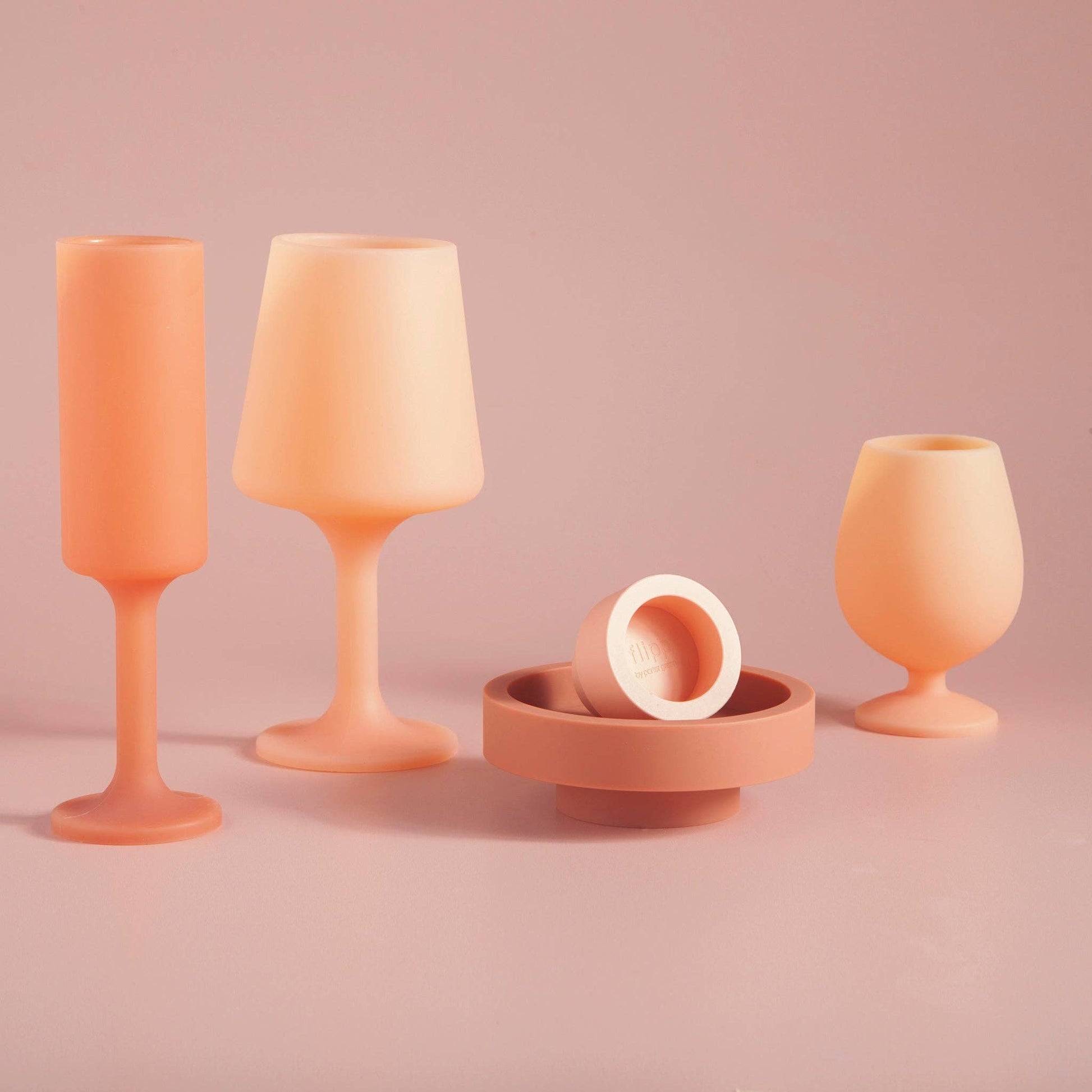 porter green | canada - Terra + peach | swepp | silicone unbreakable wine glasses Mugs & Drinkware porter green | canada