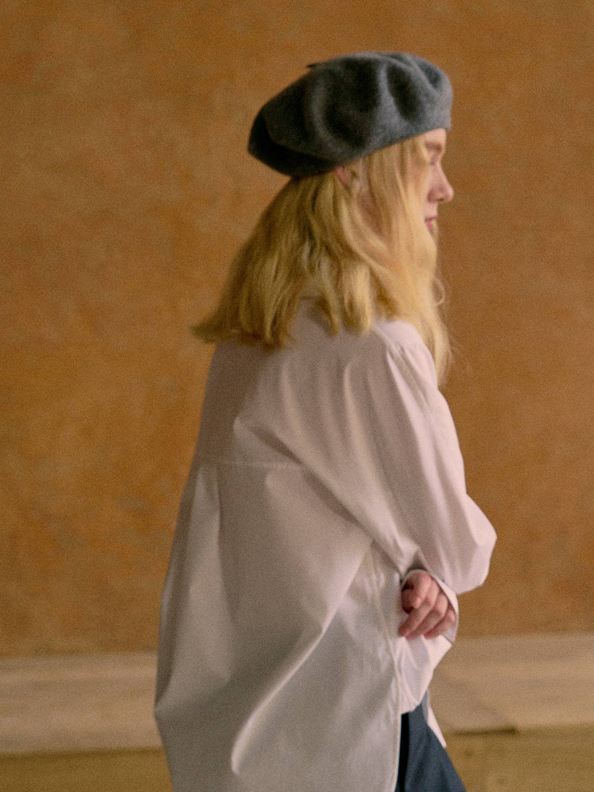 Wool Beret by Lost Pattern - Grey Accessories Lost Pattern NYC