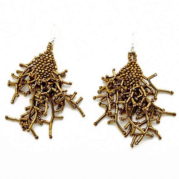 Spikey Beaded Earring