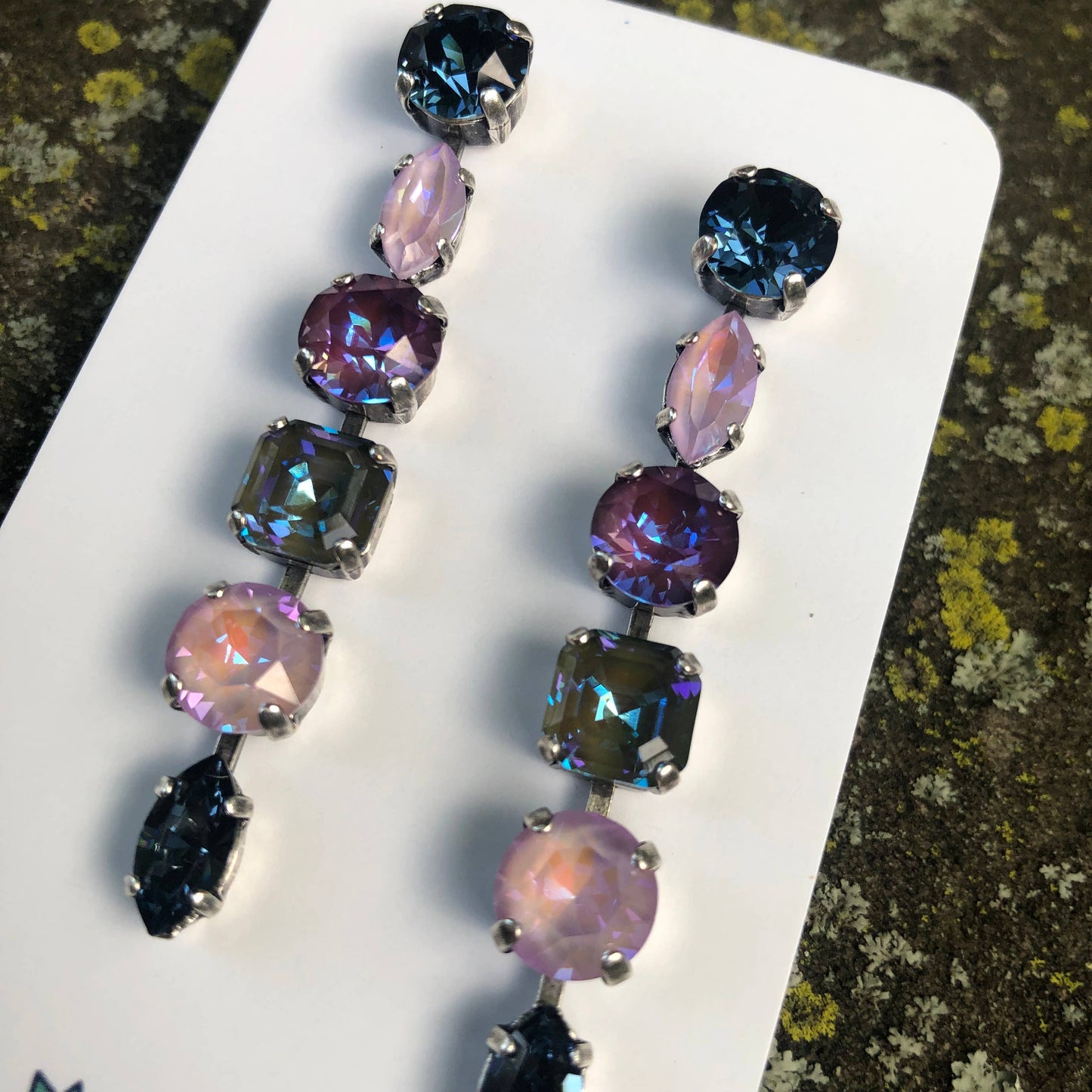 Swarovski Crystal Dangle Statement Earrings