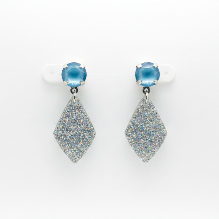 Silver Stardust Earrings by Luster Jewelry LUSTER