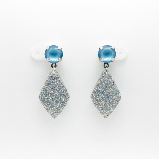 Silver Stardust Earrings by Luster Jewelry LUSTER