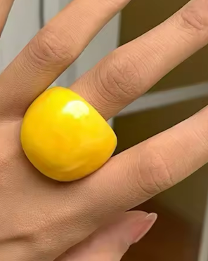 The Resin Dome Solid Ring
