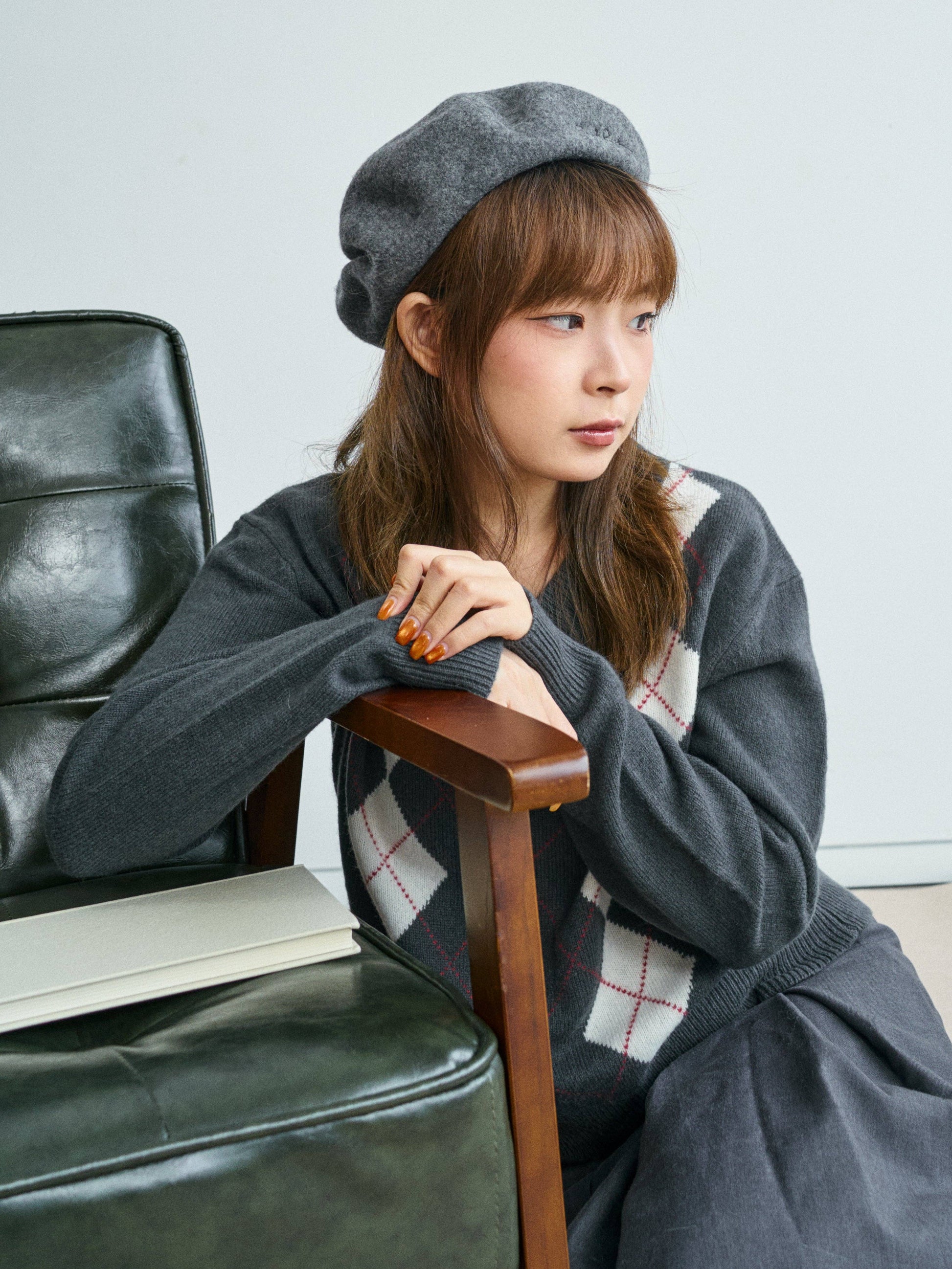 Wool Beret by Lost Pattern - Grey Accessories Lost Pattern NYC