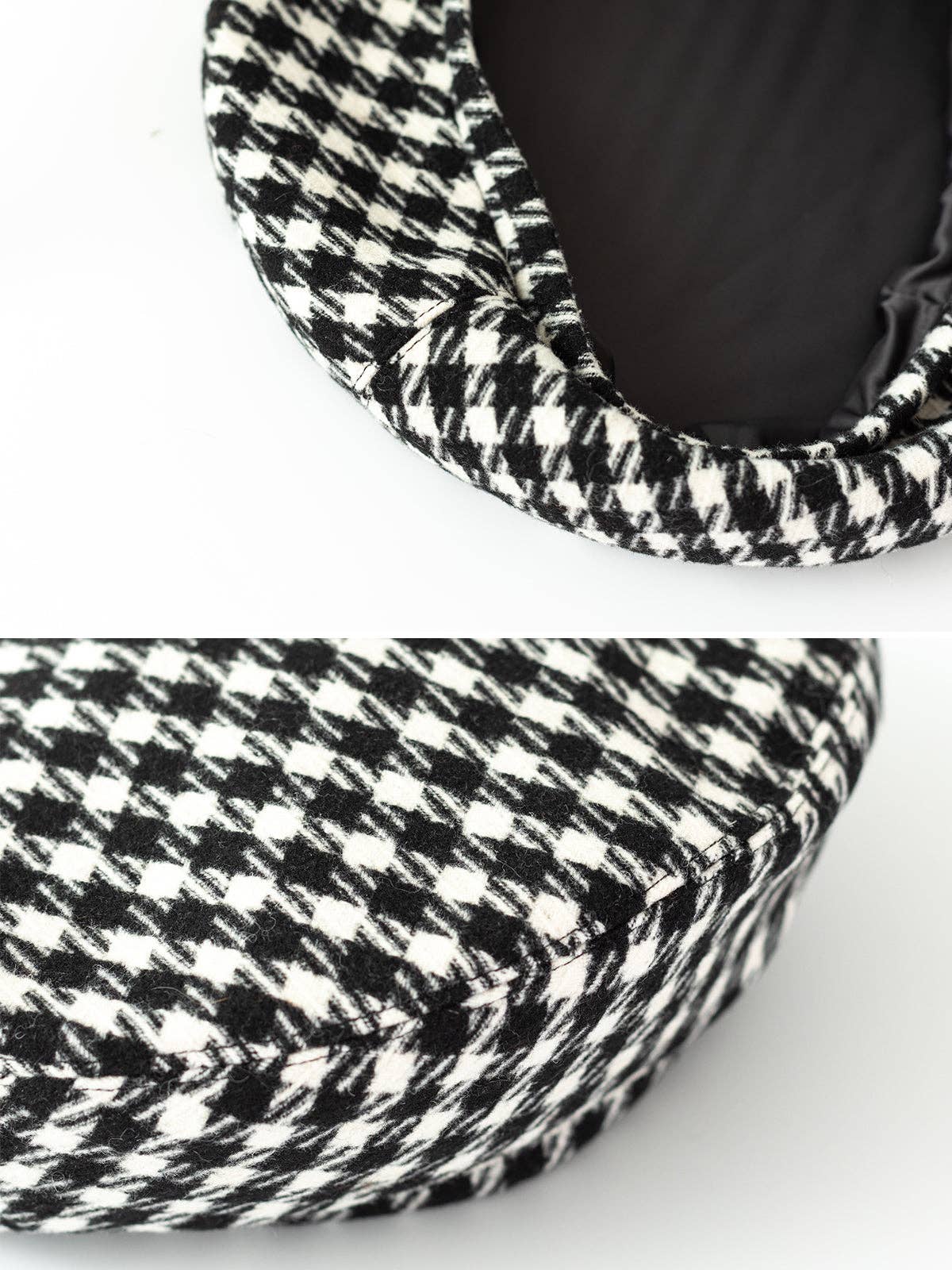 Houndstooth Beret by Lost Pattern NYC