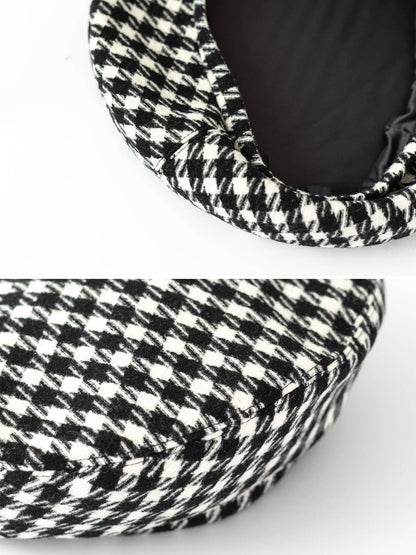 Houndstooth Beret by Lost Pattern NYC