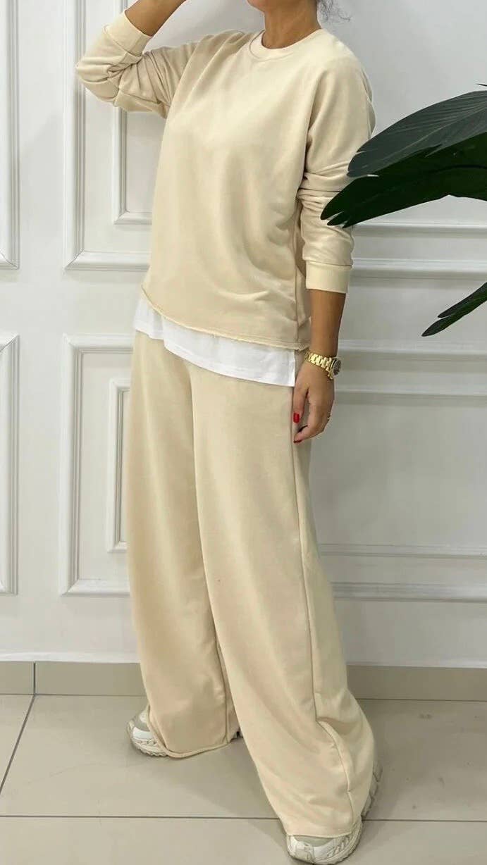 MAXMILA PARIS - Comfy sweatpants - ABBAH: Beige