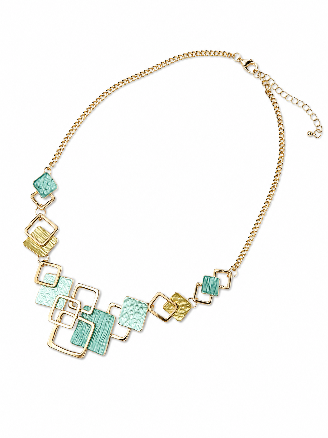 Modern Tile Statement Necklace Maison Khloe