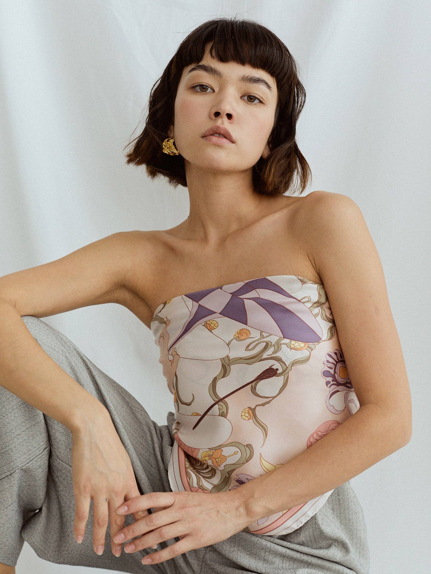 Bandana Silk Scarf by Lost Pattern NYC - "The Dreamer" Accessories Lost Pattern NYC