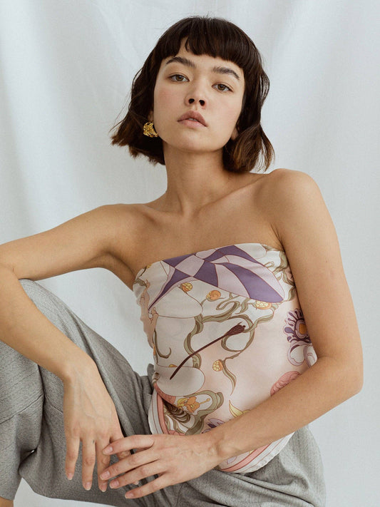 Bandana Silk Scarf by Lost Pattern NYC - "The Dreamer" Accessories Lost Pattern NYC