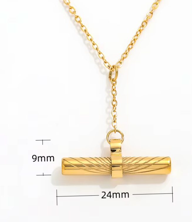 Lillith Toggle Lariat Sunray Necklace 18K Gold Necklace HoopLa Style