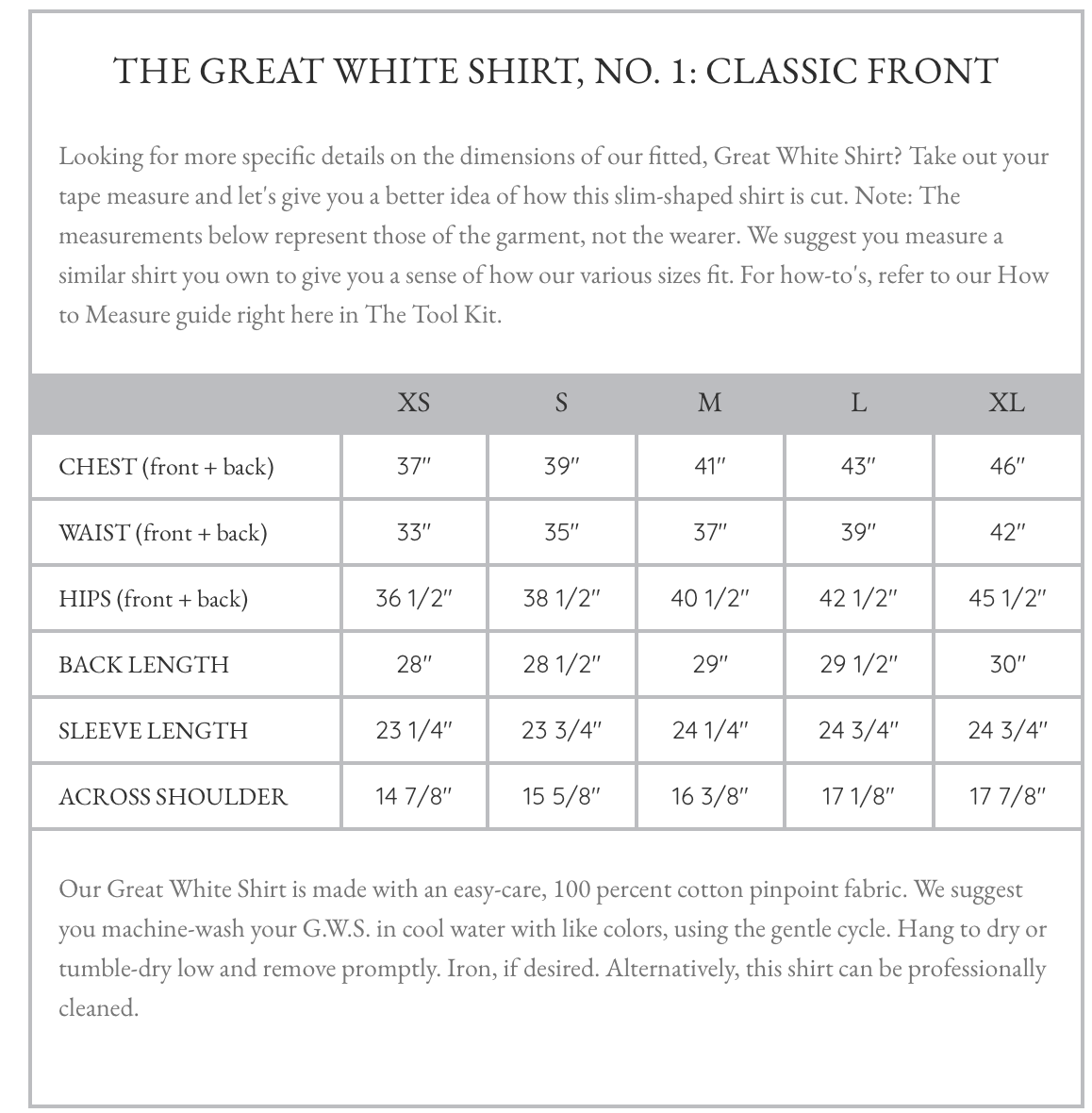 The Great White Shirt, No. 1 (Pinpoint)