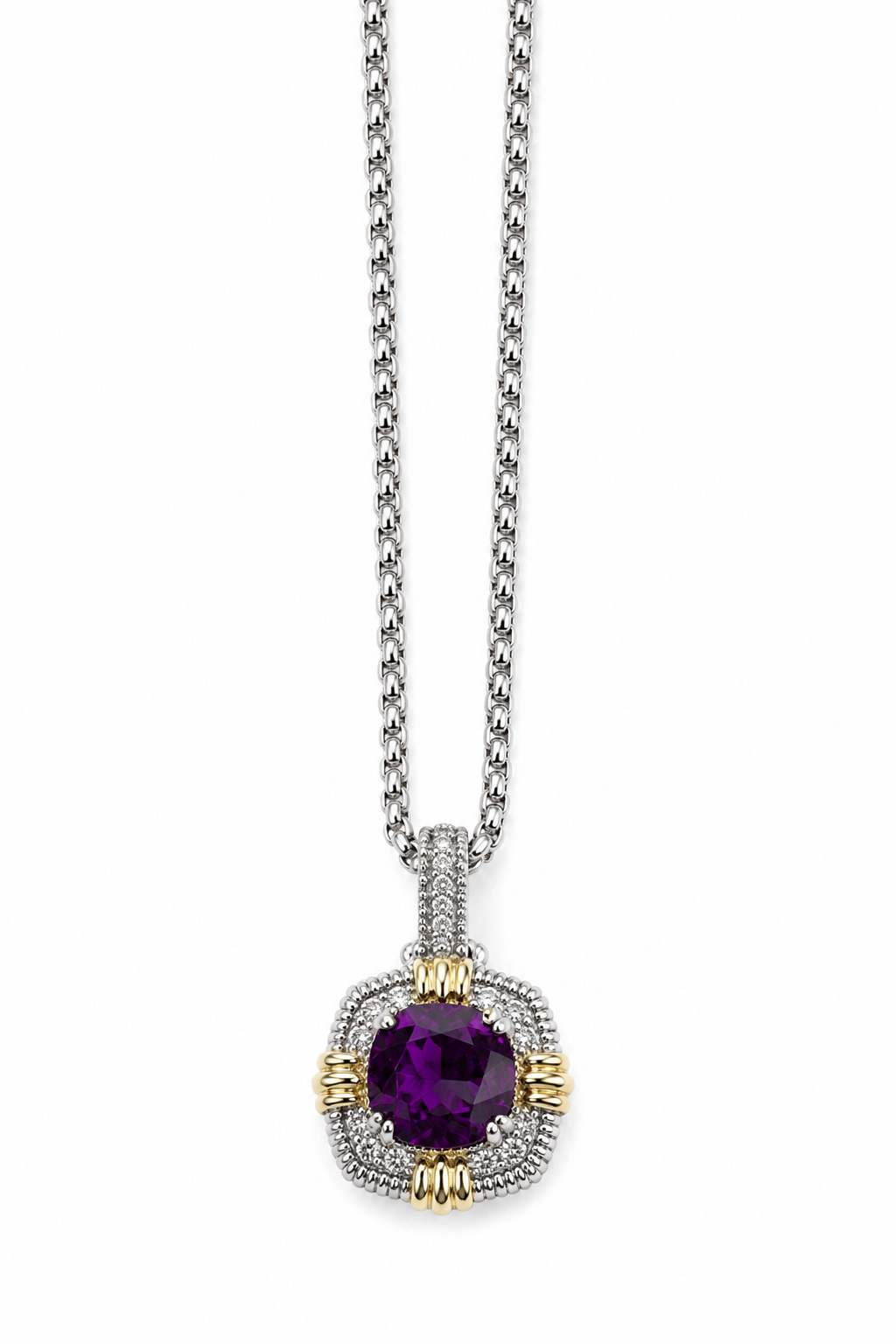 Violet Luxe Necklace Accessories King of Glitz