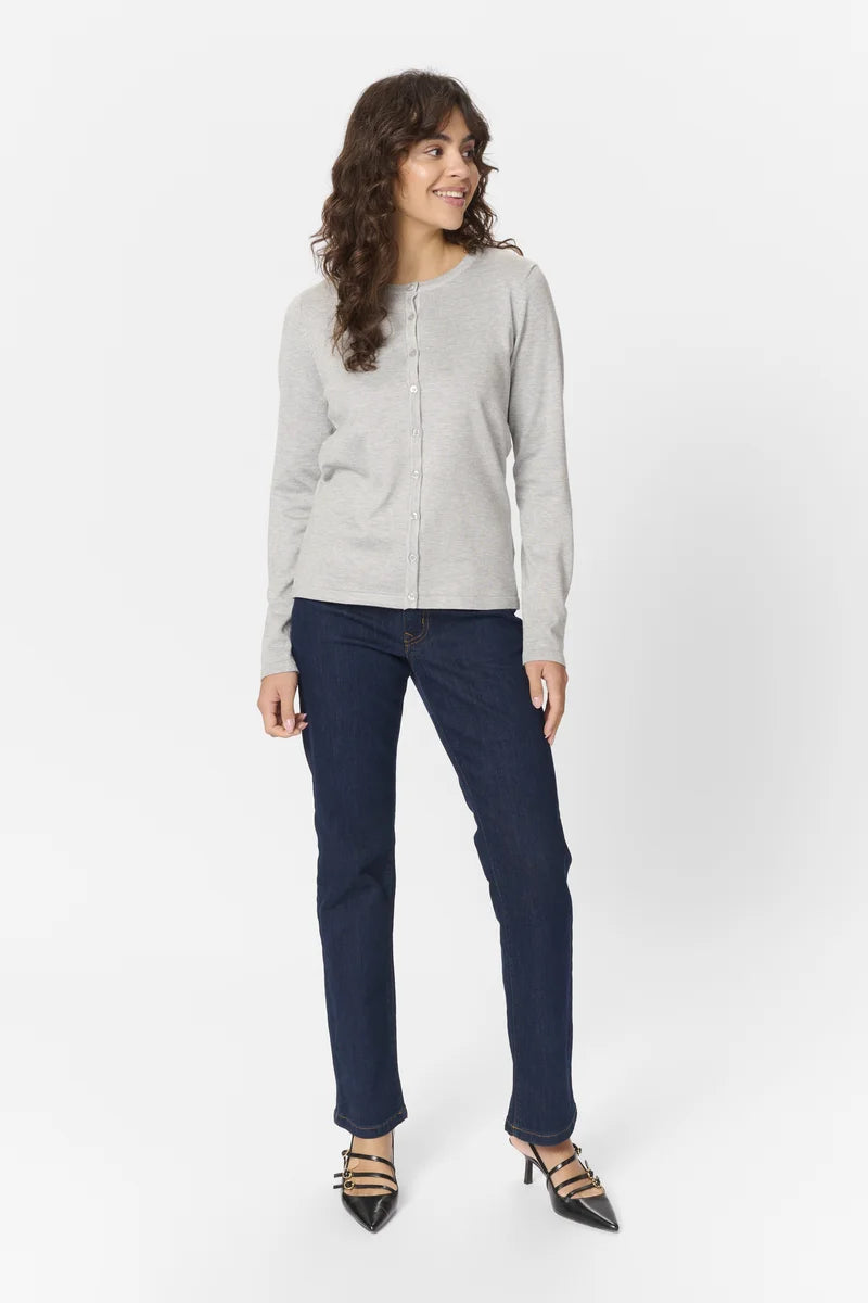 R-Neck Cardigan by Saint Tropez Cardigans Saint Tropez