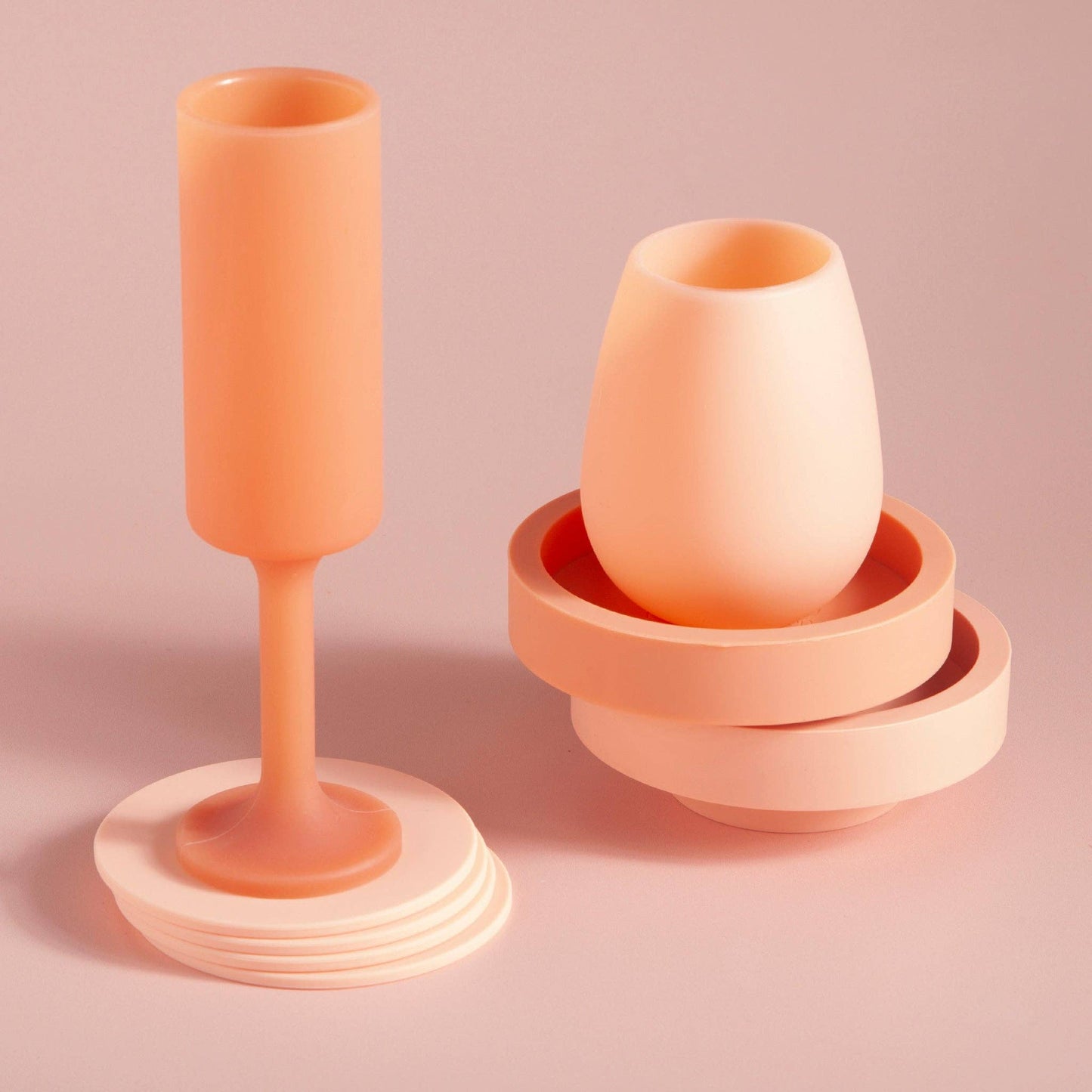 porter green | canada - Terra + peach | seff | silicone unbreakable champagne flute Mugs & Drinkware porter green | canada