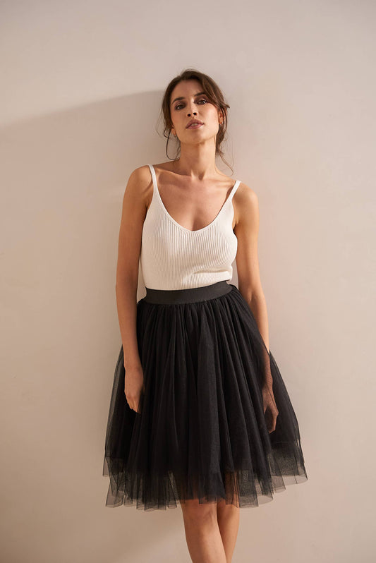 Mid-Length Tulle Tutu Skirt