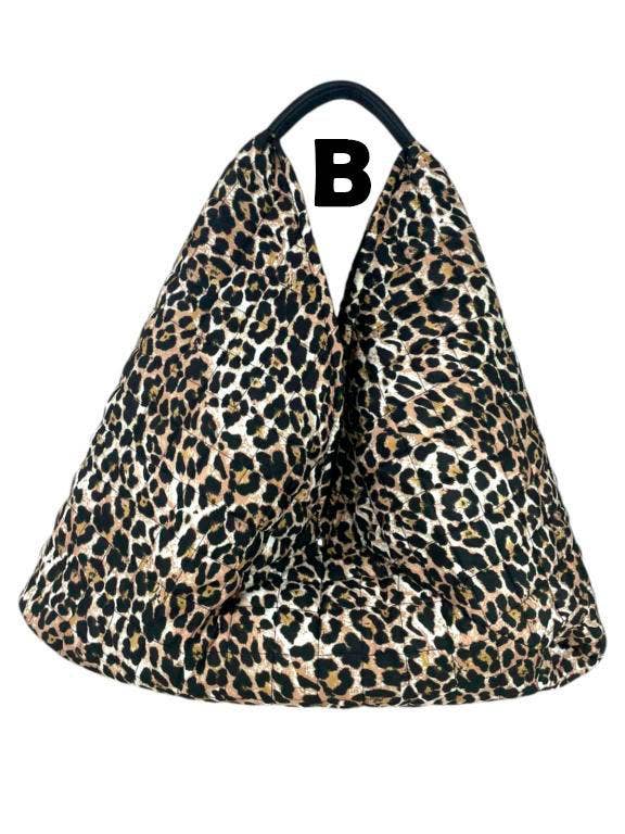 Animal Print Nylon Hobo by Chenson & Gorett