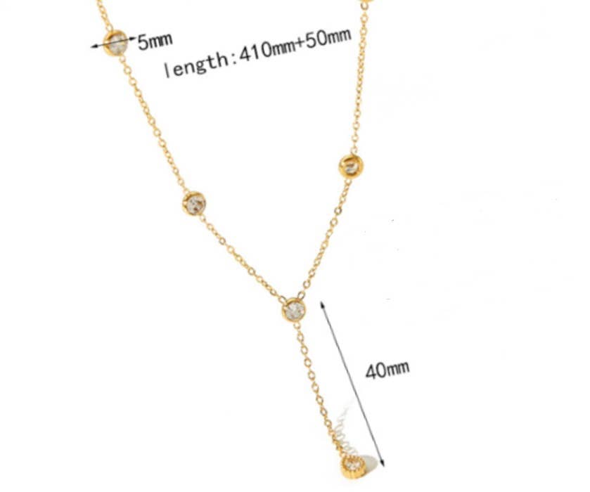Lariat Diamonds by HoopLa Jewelry HoopLa Necklace