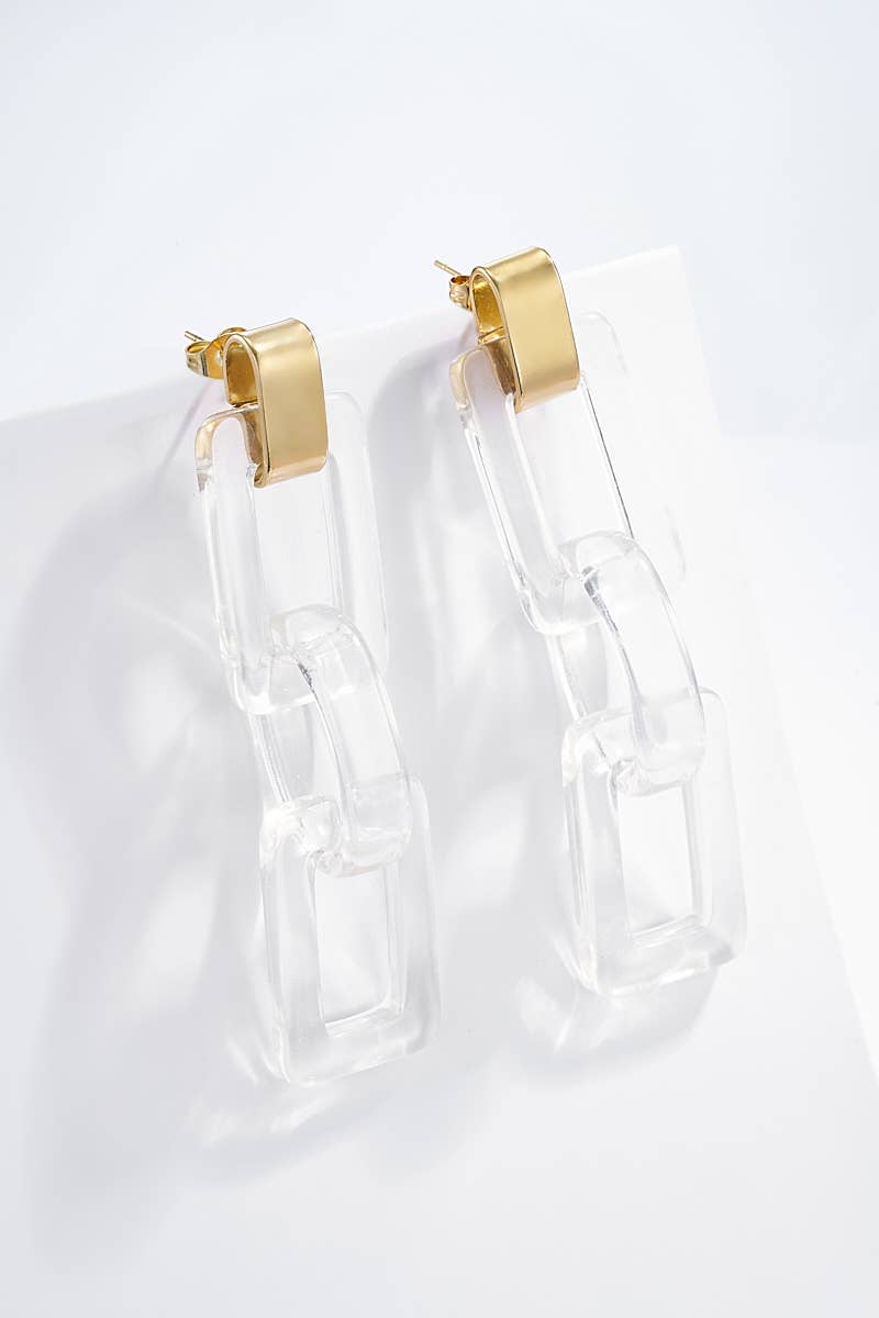 Clear Dangling Earrings Accessories BYREN | ÉLINE L'ATELIER Clear