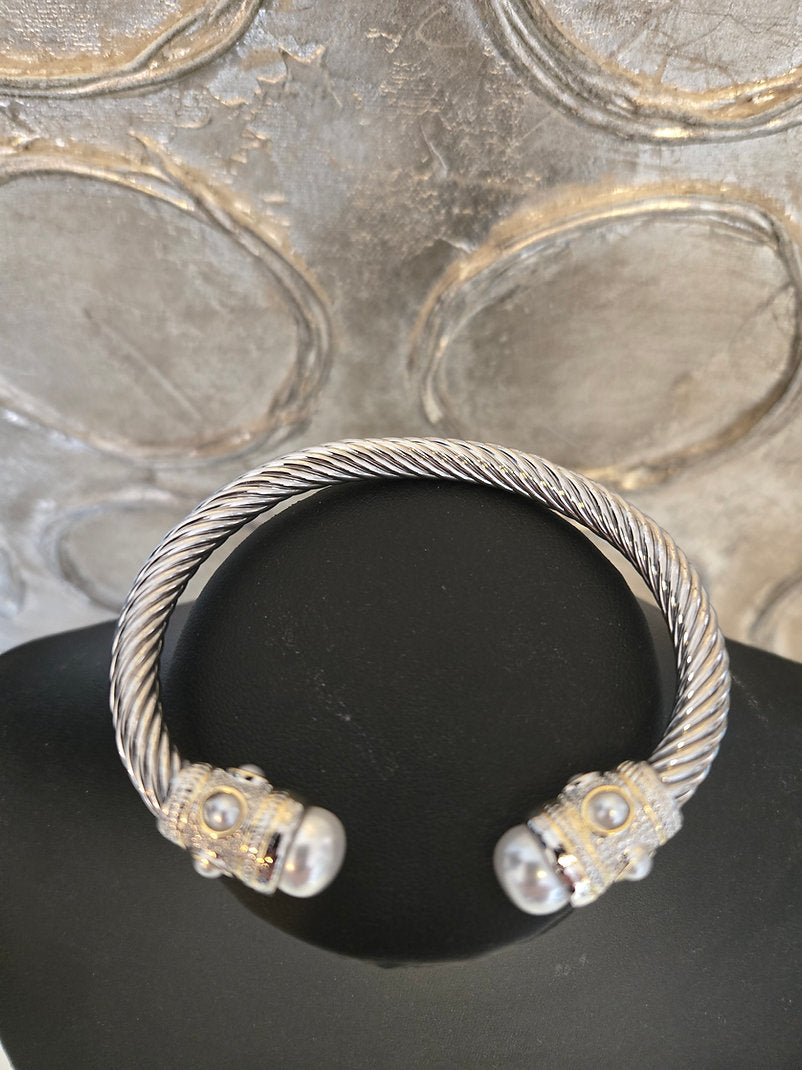 Cable Cuff by King of Glitz Bracelet King of Glitz