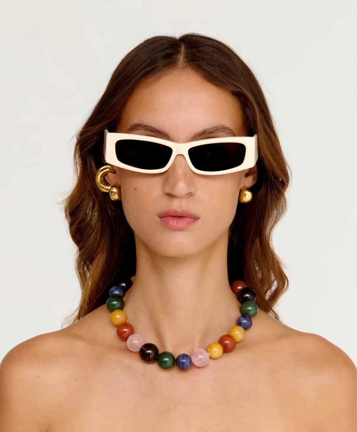 Genuine Gemstone Bead Necklace by Hoopla Jewelry HoopLa Natural