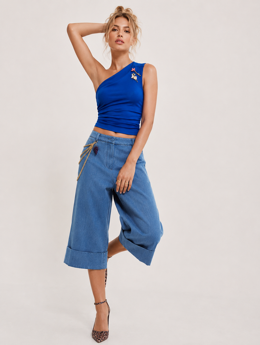 One Shoulder Top with Details by Hilary MacMillan