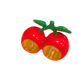 Cherry Season-Double Fruit Ring by HoopLa Jewelry HoopLa Red