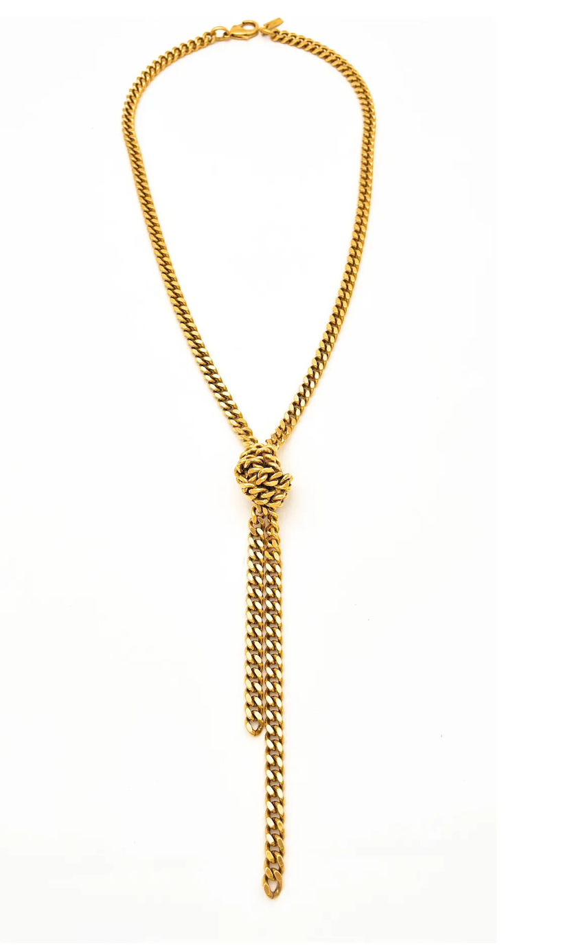 HoopLa - Tie it up- Mega PVD Chain Necklace- Waterproof Accessories HoopLa