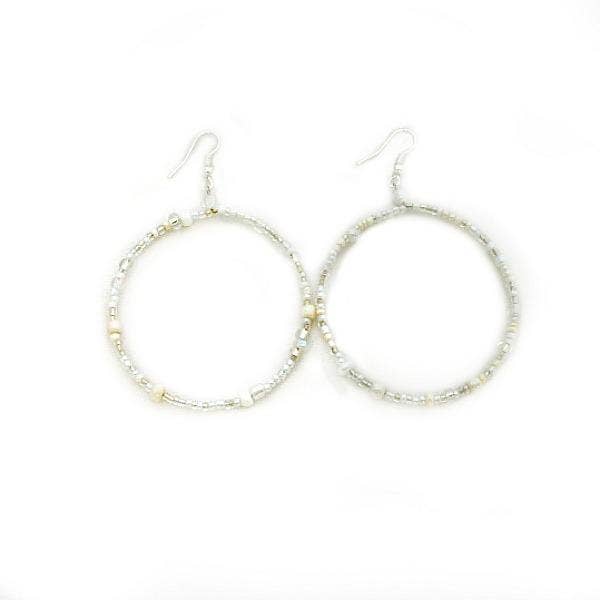 Hoop Beaded Earrings