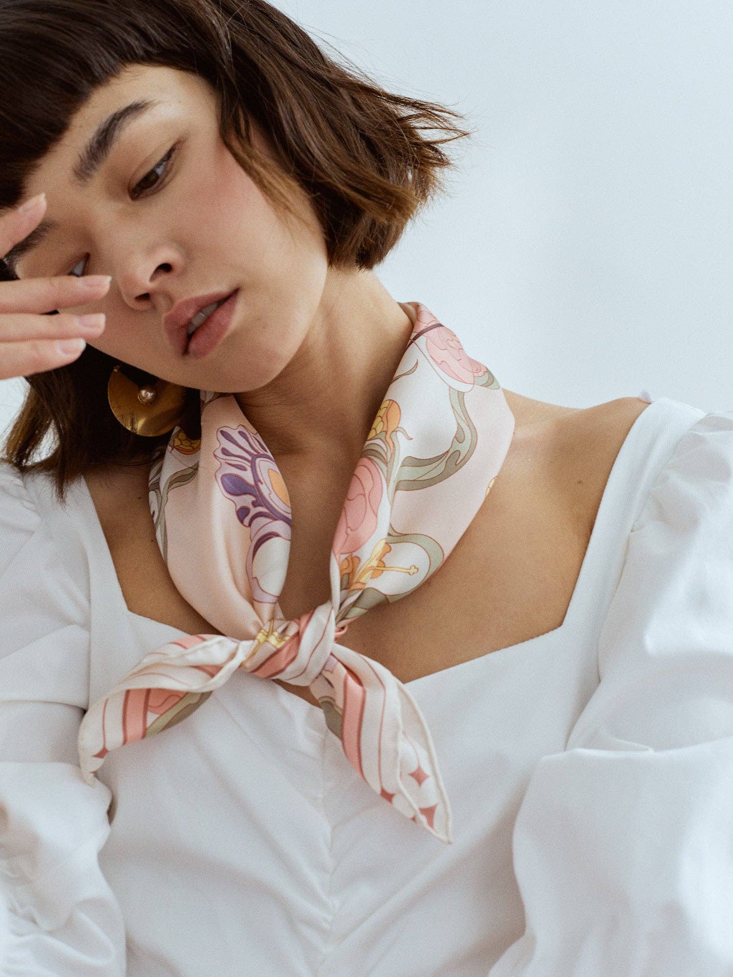 Bandana Silk Scarf by Lost Pattern NYC - "The Dreamer" Accessories Lost Pattern NYC