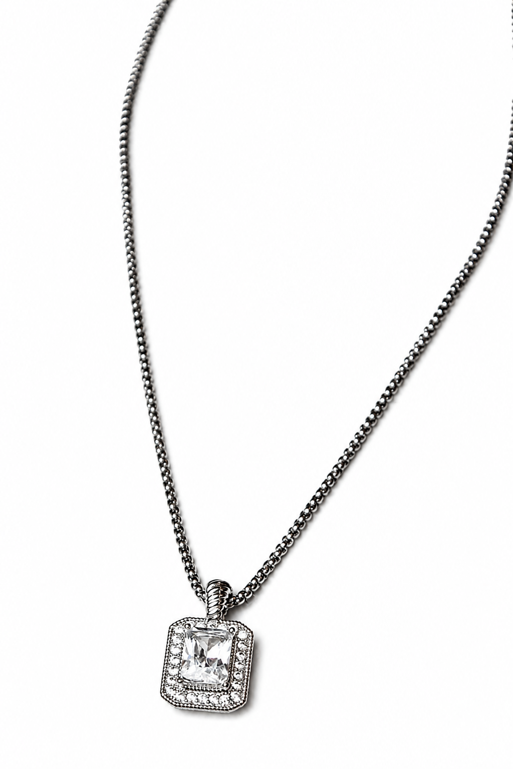 Crystal Halo Necklace Necklace King of Glitz