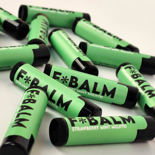 The F*Balm - COCKTAIL Strawberry Mint Mojito Flavoured Lip Balm