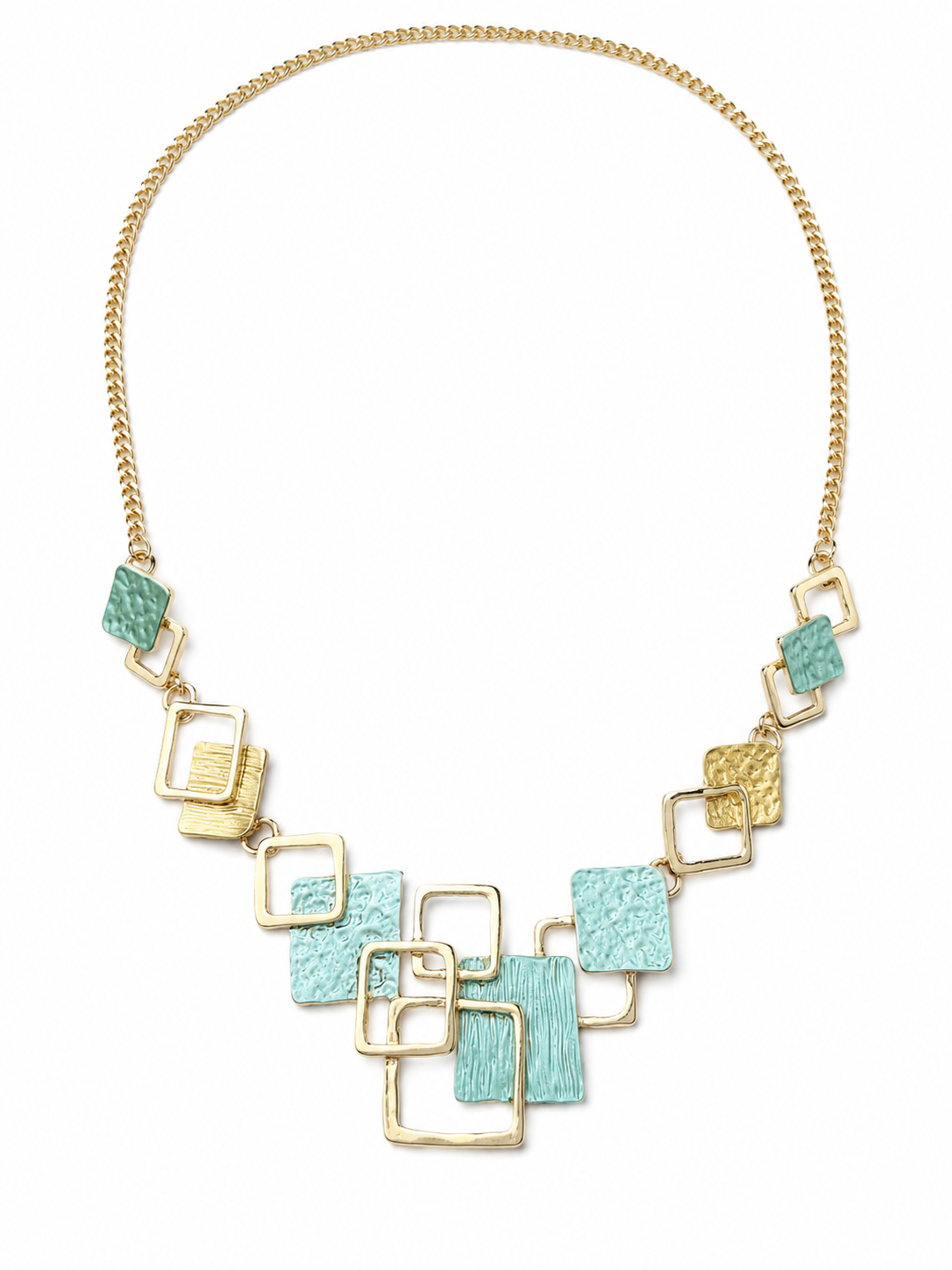 Modern Tile Statement Necklace Maison Khloe