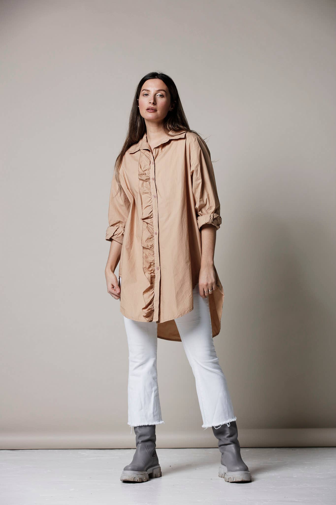 Girlfriend Cotton Shirt by Sixty Days