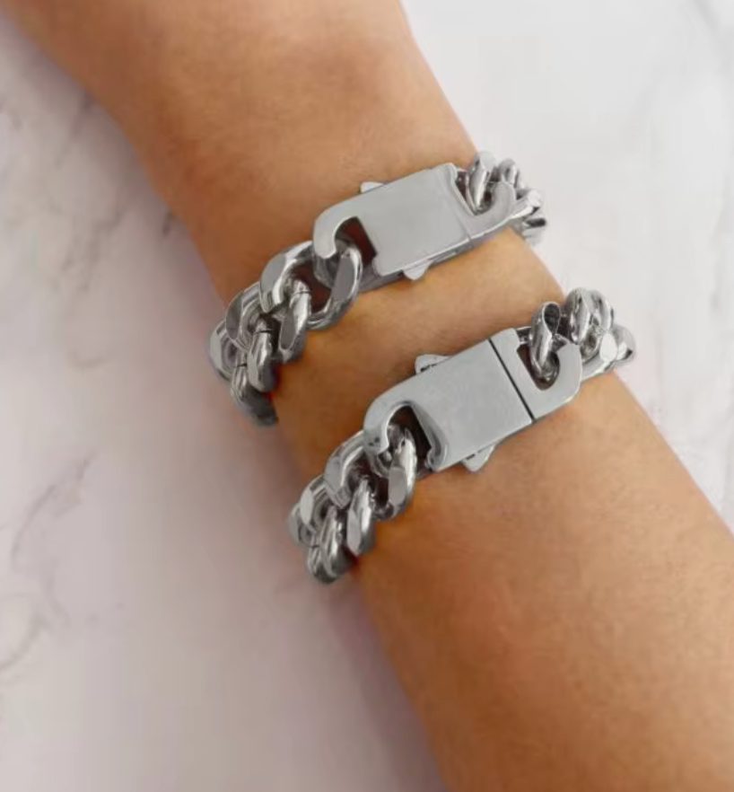 XXX Lock and Link Cuban Bracelet Bracelet HoopLa Style