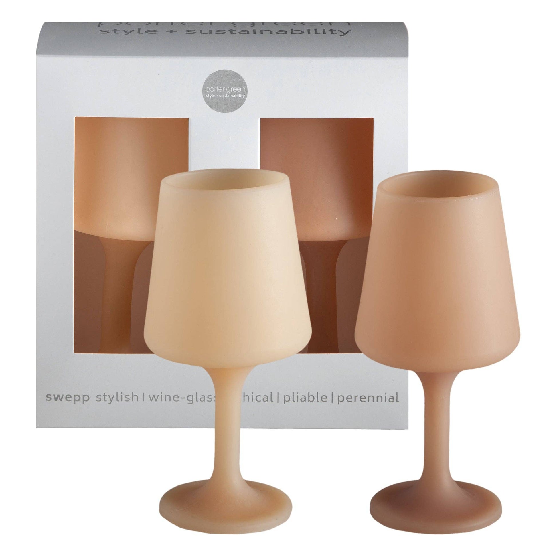 porter green | canada - Wheat + oat | swepp | silicone unbreakable wine glasses Mugs & Drinkware porter green | canada