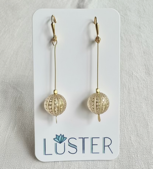 Brass + Studded Earrings by Luster Jewelry LUSTER