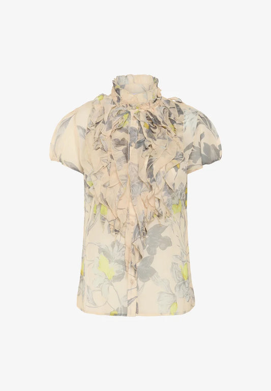 Liija SZ Crinkle SS Shirt by Saint Tropez Blouse Saint Tropez