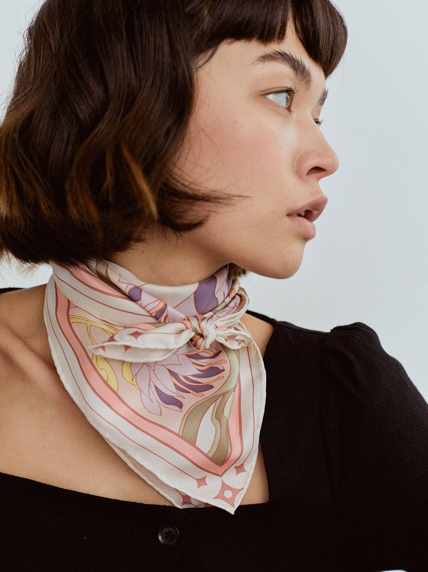 Bandana Silk Scarf by Lost Pattern NYC - "The Dreamer" Accessories Lost Pattern NYC