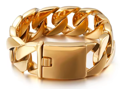 Chloe Chunky Chain Cuff Bracelet by HoopLa Jewelry HoopLa