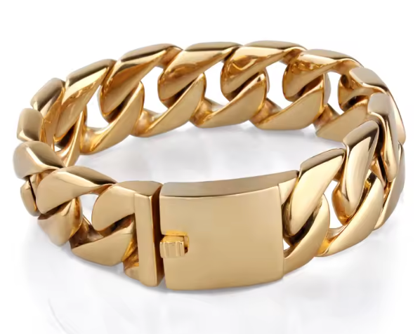 Chloe Chunky Chain Cuff Bracelet by HoopLa Jewelry HoopLa