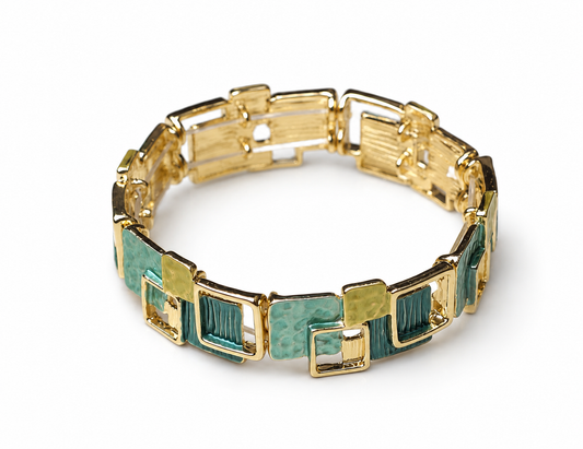 Gold Link Statement Bracelet Bracelet King of Glitz