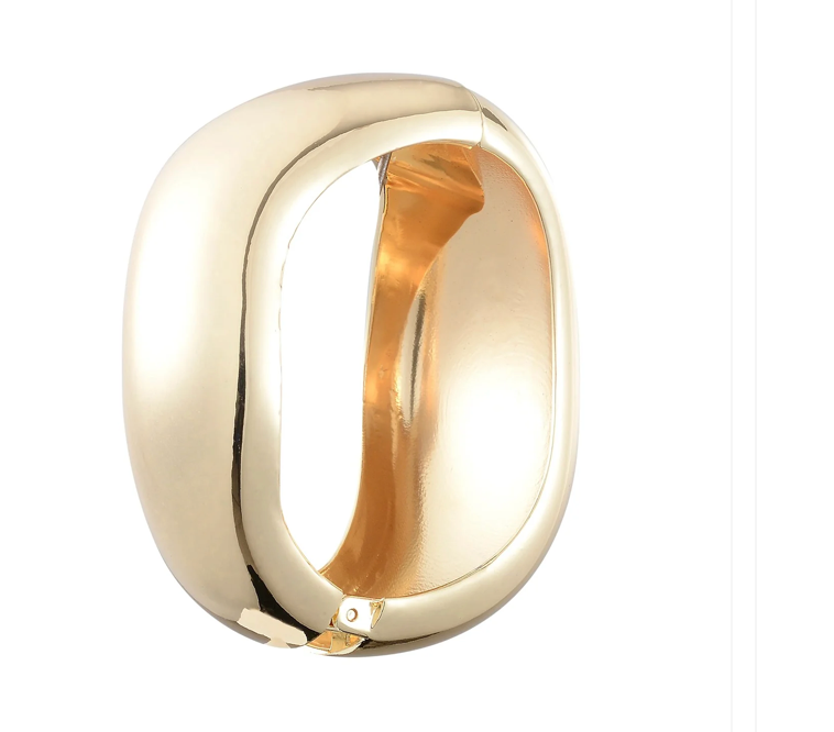 HoopLa - Editorial Hinge Bracelets 14K Gold PVD- Recycled Bracelet HoopLa
